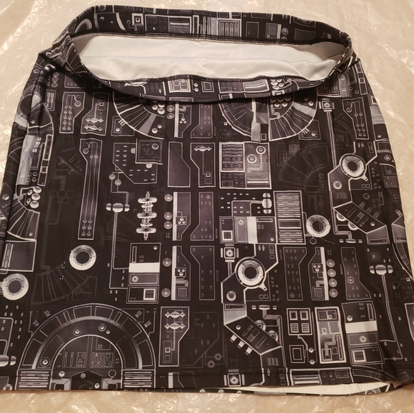 Dvstrial Dystopian Future Streetwear Cyberpunk Pencil Skater Skirt - Picture 6 of 10